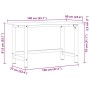 Banco de trabajo madera de roble marrón oscuro 140x60x81,5 cm de , Mesas de trabajo - Ref: Foro24-3309677, Precio: 193,52 €, ...