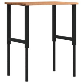 Banco de trabajo madera roble marrón claro 80x60x(71,5-98) cm de , Mesas de trabajo - Ref: Foro24-3309696, Precio: 114,82 €, ...
