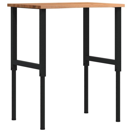 Banco de trabajo madera roble marrón claro 80x60x(71,5-98) cm de , Mesas de trabajo - Ref: Foro24-3309696, Precio: 114,82 €, ...