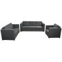 Conjunto de sofás 3 unidades tela gris oscuro von , Sofas - Ref: Foro24-274215, Preis: 1,00 €, Rabatt: %
