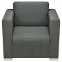 Conjunto de sofás 3 unidades tela gris oscuro by , Sofas - Ref: Foro24-274215, Price: 1,00 €, Discount: %