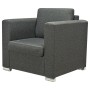 Conjunto de sofás 3 unidades tela gris oscuro von , Sofas - Ref: Foro24-274215, Preis: 1,00 €, Rabatt: %