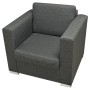 Conjunto de sofás 3 unidades tela gris oscuro von , Sofas - Ref: Foro24-274215, Preis: 1,00 €, Rabatt: %