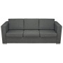 Conjunto de sofás 3 unidades tela gris oscuro von , Sofas - Ref: Foro24-274215, Preis: 1,00 €, Rabatt: %