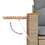 Set sofás de jardín 7 piezas y cojines ratán sintético beige by , Garden sets - Ref: Foro24-3325986, Price: 447,59 €, Discoun...