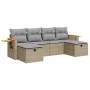 Juego de sofás jardín con cojines 6 pzas ratán sintético beige by , Garden sets - Ref: Foro24-3326000, Price: 369,09 €, Disco...