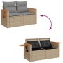 Juego de sofás jardín con cojines 6 pzas ratán sintético beige by , Garden sets - Ref: Foro24-3326000, Price: 393,66 €, Disco...