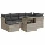 Set de sofás de jardín 7 pzas con cojines ratán PE gris claro von , Gartensets - Ref: Foro24-3326193, Preis: 536,02 €, Rabatt: %