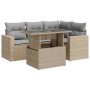 Juego de sofás jardín con cojines 5 pzas ratán sintético beige von , Gartensets - Ref: Foro24-3326310, Preis: 419,20 €, Rabat...