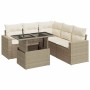 Juego de sofás jardín con cojines 6 pzas ratán sintético beige de , Conjuntos de jardín - Ref: Foro24-3326319, Precio: 514,20...