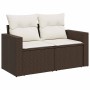 Set de sofás de jardín 9 pzas y cojines ratán sintético marrón by , Garden sets - Ref: Foro24-3326344, Price: 685,32 €, Disco...