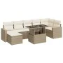 Set de sofás de jardín y cojines 8 piezas ratán sintético beige von , Gartensets - Ref: Foro24-3326359, Preis: 586,83 €, Raba...