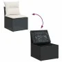 Set de sofás de jardín con cojines 9 pzas ratán sintético negro by , Garden sets - Ref: Foro24-3326367, Price: 561,57 €, Disc...