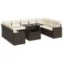 Set de sofás de jardín 10 pzas y cojines ratán sintético marrón by , Garden sets - Ref: Foro24-3326384, Price: 708,89 €, Disc...