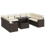 Set de sofás de jardín 10 pzas y cojines ratán sintético marrón de , Conjuntos de jardín - Ref: Foro24-3326384, Precio: 717,0...