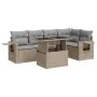 Juego de sofás jardín con cojines 6 pzas ratán sintético beige by , Garden sets - Ref: Foro24-3326480, Price: 461,95 €, Disco...