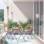 Folding bistro table and chairs 3 pieces solid acacia wood by vidaXL, Garden sets - Ref: Foro24-313157, Price: 124,30 €, Disc...