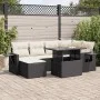 Set de sofás de jardín 7 pzas con cojines ratán sintético negro von , Gartensets - Ref: Foro24-3326507, Preis: 476,70 €, Raba...