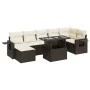 Set sofás de jardín 8 piezas y cojines ratán sintético marrón by , Garden sets - Ref: Foro24-3326524, Price: 556,09 €, Discou...