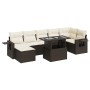 Set sofás de jardín 8 piezas y cojines ratán sintético marrón by , Garden sets - Ref: Foro24-3326524, Price: 545,33 €, Discou...
