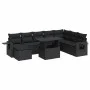 Set de sofás de jardín con cojines 9 pzas ratán sintético negro von , Gartensets - Ref: Foro24-3326526, Preis: 622,85 €, Raba...
