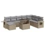 Set de sofás de jardín con cojines 9 pzas ratán sintético beige by , Garden sets - Ref: Foro24-3326530, Price: 607,38 €, Disc...