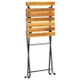 Folding bistro table and chairs 3 pieces solid acacia wood by vidaXL, Garden sets - Ref: Foro24-313157, Price: 126,53 €, Disc...