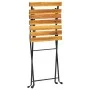 Folding bistro table and chairs 3 pieces solid acacia wood by vidaXL, Garden sets - Ref: Foro24-313157, Price: 124,30 €, Disc...
