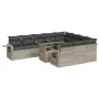 Set de sofás de jardín 11 pzas y cojines ratán sintético gris von , Gartensets - Ref: Foro24-3326553, Preis: 881,42 €, Rabatt: %