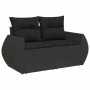 Set de sofás de jardín 6 piezas y cojines ratán sintético negro by , Garden sets - Ref: Foro24-3326566, Price: 473,97 €, Disc...