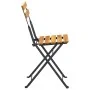 Folding bistro table and chairs 3 pieces solid acacia wood by vidaXL, Garden sets - Ref: Foro24-313157, Price: 124,30 €, Disc...