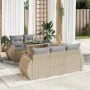 Juego de sofás jardín con cojines 6 pzas ratán sintético beige by , Garden sets - Ref: Foro24-3326570, Price: 512,74 €, Disco...