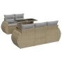 Juego de sofás jardín con cojines 6 pzas ratán sintético beige by , Garden sets - Ref: Foro24-3326570, Price: 512,74 €, Disco...