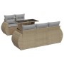Juego de sofás jardín con cojines 6 pzas ratán sintético beige by , Garden sets - Ref: Foro24-3326570, Price: 510,33 €, Disco...