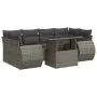 Set de sofás de jardín 7 pzas con cojines ratán sintético gris by , Garden sets - Ref: Foro24-3326591, Price: 510,98 €, Disco...