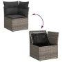 Set de sofás de jardín 7 pzas con cojines ratán sintético gris by , Garden sets - Ref: Foro24-3326591, Price: 510,98 €, Disco...