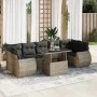 Set de sofás de jardín y cojines 8 piezas ratán sintético gris von , Gartensets - Ref: Foro24-3326601, Preis: 558,80 €, Rabat...