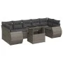 Set de sofás de jardín y cojines 8 piezas ratán sintético gris von , Gartensets - Ref: Foro24-3326601, Preis: 558,80 €, Rabat...