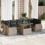 Set de sofás de jardín 8 pzas y cojines ratán sintético gris by , Garden sets - Ref: Foro24-3326603, Price: 660,91 €, Discoun...