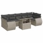 Set de sofás de jardín 8 pzas y cojines ratán sintético gris by , Garden sets - Ref: Foro24-3326603, Price: 637,44 €, Discoun...