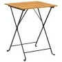 Folding bistro table and chairs 3 pieces solid acacia wood by vidaXL, Garden sets - Ref: Foro24-313157, Price: 124,30 €, Disc...