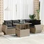Set de muebles de jardín 6 pzas y cojines ratán sintético gris de , Conjuntos de jardín - Ref: Foro24-3326641, Precio: 439,75...