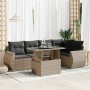 Set de muebles de jardín 6 pzas y cojines ratán sintético gris von , Gartensets - Ref: Foro24-3326641, Preis: 473,53 €, Rabat...
