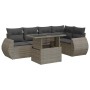 Set de muebles de jardín 6 pzas y cojines ratán sintético gris von , Gartensets - Ref: Foro24-3326641, Preis: 473,53 €, Rabat...