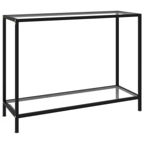 Transparent tempered glass console table 100x35x75 cm by vidaXL, Side tables - Ref: Foro24-322835, Price: 71,80 €, Discount: %