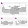 Set de muebles de jardín 6 pzas y cojines ratán sintético gris de , Conjuntos de jardín - Ref: Foro24-3326641, Precio: 439,75...
