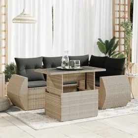 Set de sofás de jardín 6 pzas y cojines ratán sintético gris by , Garden sets - Ref: Foro24-3326643, Price: 500,66 €, Discoun...