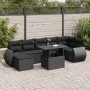 Set de sofás de jardín y cojines 8 piezas ratán sintético negro by , Garden sets - Ref: Foro24-3326676, Price: 543,64 €, Disc...