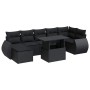 Set de sofás de jardín y cojines 8 piezas ratán sintético negro von , Gartensets - Ref: Foro24-3326676, Preis: 549,87 €, Raba...
