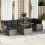 Set de sofás de jardín y cojines 8 piezas ratán sintético gris von , Gartensets - Ref: Foro24-3326681, Preis: 544,32 €, Rabat...